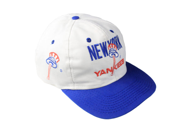 Vintage New York Yankees Cap white MLB baseball 90s hat retro USA