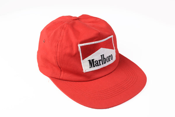 Vintage Marlboro Cap red big logo 90s cigarettes retro style hat big logo 80s