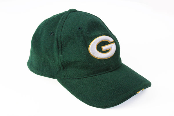 Vintage Green Bay Packers Nike Cap cotton 90s NFL Football hat big logo