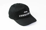 Vintage Jeep Commander Cap black big logo 90s retro style rare hat USA American car brand