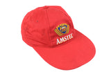 Vintage Amstel Cap beer drink red bright big logo retro rare street style basic headwear baseball hat