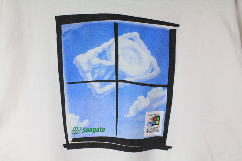 Vintage Seagate Windows 95 Hanes T-Shirt XLarge