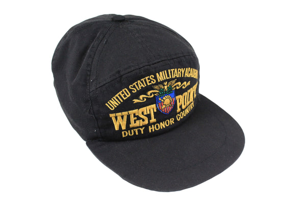 Vintage United States Military Academy Cap West Point big logo baseball hat street style 90's 80's outfit hip hop fancy wear NY state rare retro 
