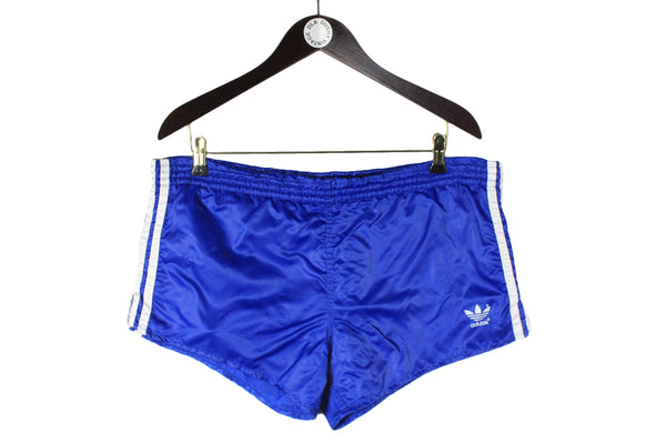 Vintage Adidas Shorts XLarge made in West Germany 80s polyester sport retro wear