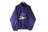 Vintage Sergio Tacchini Fleece 1/4 Zip purple the Natural feeling Nature 90s retro purple jumper rare outdoor ski 