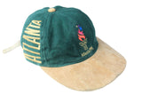 Vintage Atlanta 1996 Olympic Games Cap green brown big logo 90s authentic sport hat