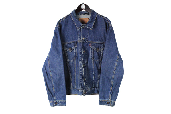 Vintage Levi's Denim Jacket XLarge 90s classic USA wear retro style Jean coat