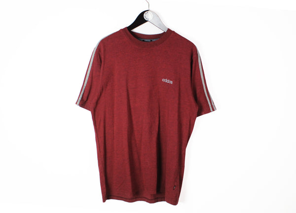 Vintage Adidas T-Shirt XXLarge red 90's retro style authentic cotton tee