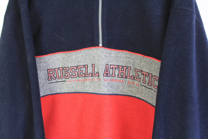 Vintage Russell Athletic Fleece Half Zip Medium / Large