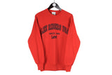 Vintage Lee Sweatshirt Medium red 90s riders USA sport style crewneck 