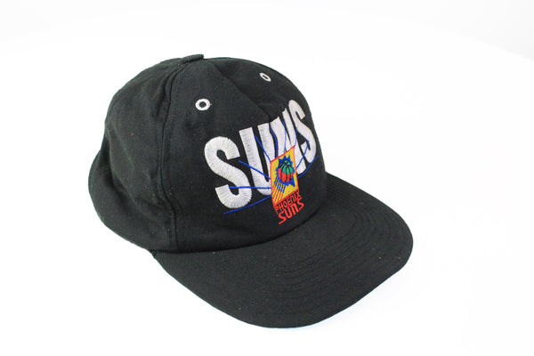 Vintage Suns Phoenix Signatured Cap black big logo 90s hat