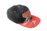 Vintage Chicago Bulls Cap NBA black red big logo bugs bunny 90's Basketball hat