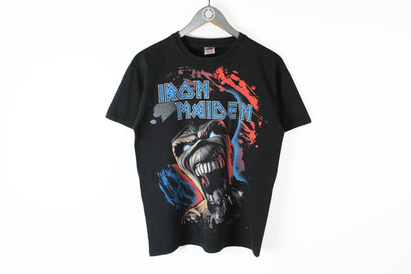 Vintage Iron Maiden T-Shirt Medium black big logo 00s music rock tee