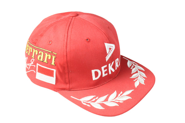 Vintage Ferrari Cap big logo 00s retro sport racing Formula 1 hat F1 Michael Schumacher 