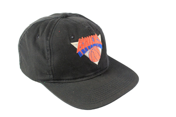 Vintage New York Knicks Cap black NBA big logo 90's basketball NY sport hat