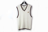Vintage Nike Tennis Vest Large white court university 90s style