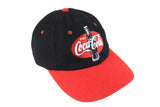 Vintage Coca-Cola Cap big logo retro rare classic drink enjoy 90's 80's style red black USA street style baseball hat headwear