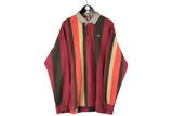 Vintage Lacoste Rugby Shirt XXLarge sweatshirt 00s oversize striped pattern retro wear