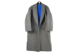 Vintage Escada Coat Women's 38 gray wool made in Italy retro cape jacket 90s