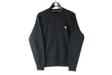Paul Smith Sweatshirt black authentic minimalistic small logo crewneck