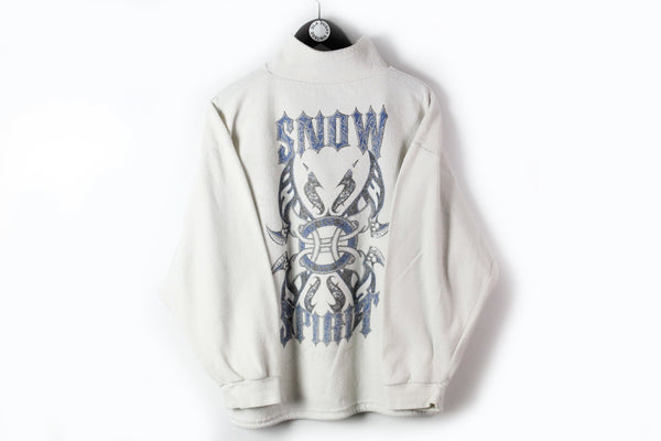 Vintage Snow Spirit Sweatshirt 1/4 Zip Small