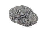 Vintage Kangol Newsboy Hat gray plaid retro style 90's classic England wool hipster streetstyle outfit medium size