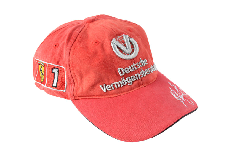 Vintage Ferrari Cap red 90's racing hat baseball sport Formula 1 F1 cap