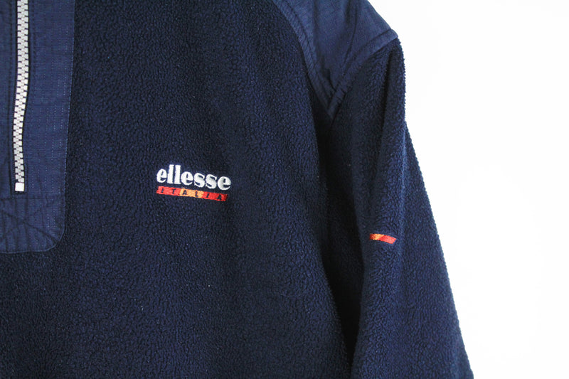Vintage Ellesse Fleece 1/4 Zip Small