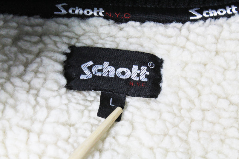Schott Fleece Jacket Large