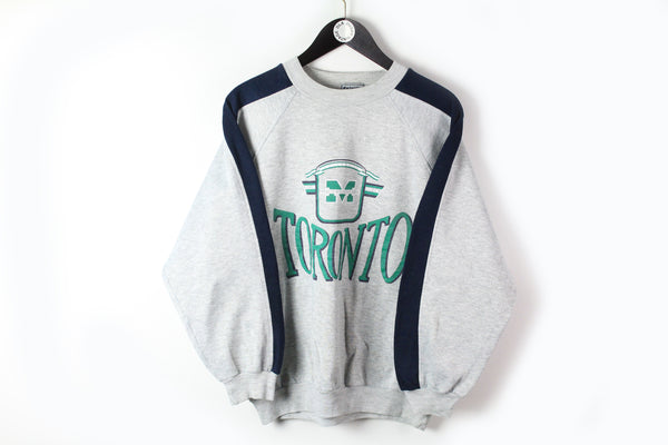 Vintage Toronto University Sweatshirt Small gray big logo Melville athletic jumper