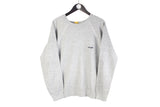 Vintage Wrangler Sweatshirt Women's XLarge made in USA crewneck gray small logo 90s 80s retro jumper