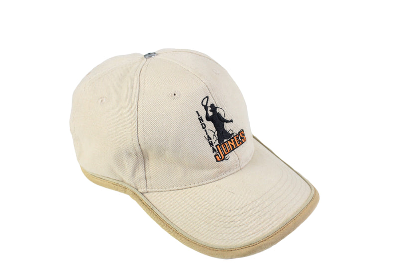 Vintage Indiana Jones Cap moovie cinema western 90's 80's baseball hat summer visor big logo street style wear beige cap unisex