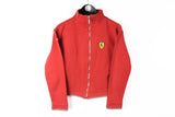 Vintage Ferrari Sweatshirt Full Zip Women's 3 red small logo Large medium size michael schumacher 1999 supporters Grand Prix