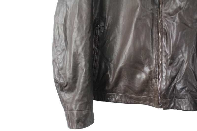 Zegna Sport Leather Jacket 2XLarge / 3XLarge