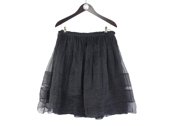 Vintage Jil Sander Skirt 40 made in Italy black mesh 