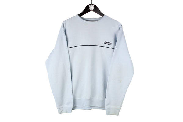 Vintage Reebok Sweatshirt Medium blue small logo 00s sportswear crewneck