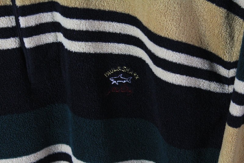Vintage Paul & Shark Sweatshirt Collared Large