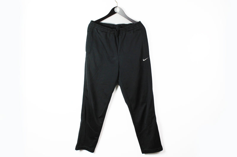 Vintage Nike Track Pants Medium / Large black 90s sport trousers
