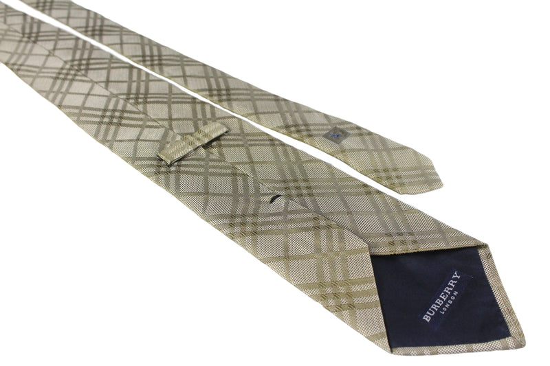 Vintage Burberry Tie London England nova check pattern classic luxury men's gift official wear basic casual style event retro rare 90's 80's outfit 