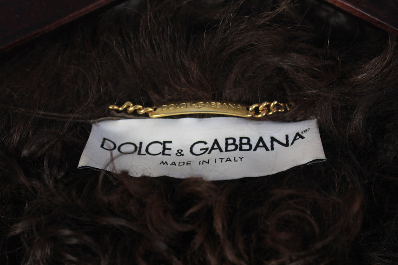 Dolce & Gabbana Leather Jacket Women's Medium