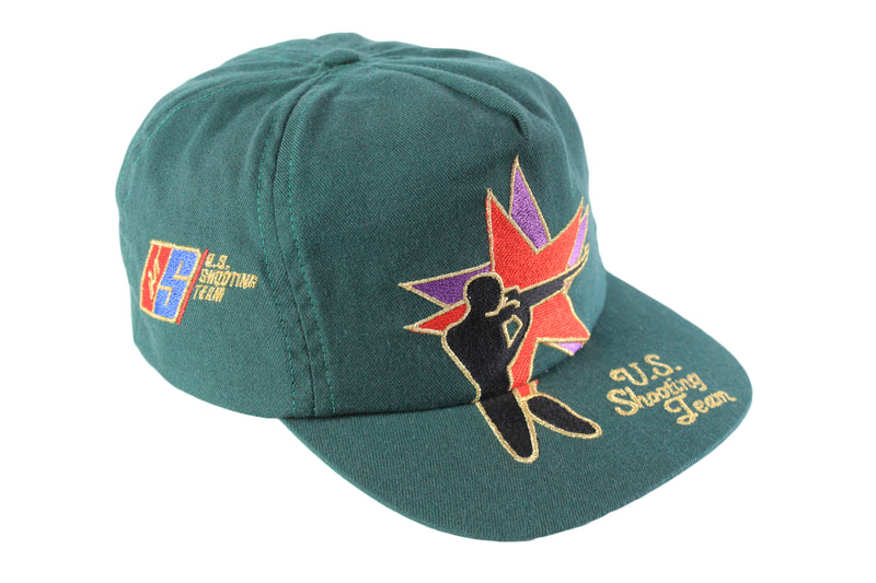 Vintage U.S. Shooting Team Cap green 90's sports wear USA hat