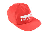 Vintage Makita Cap red big logo 90's retro style men's headgear