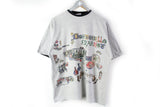 Vintage Converse T-Shirt Medium / Large gray big logo 90s classic tee dortobello markos