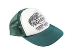 Vintage Land of the Giants Temiscaming Quebec Canada Trucker Cap white green 90's retro style hat