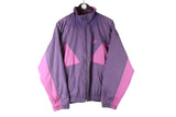 Vintage Nike Tracksuit Large purple big logo Air jacket and track pants sport suit 90s USA style