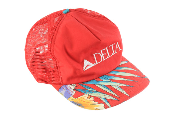 Vintage Delta Trucker Cap surfing style 90's made in USA headgear 