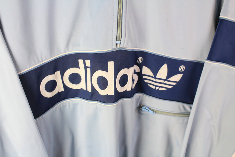 Vintage Adidas Hoodie Half Zip Medium