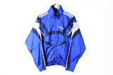 Vintage Adidas Tracksuit Medium blue full zip 90s retro style windbreaker Jacket + Pants