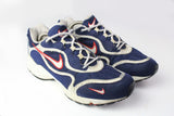 Vintage Nike Air Windrunner Sneakers US 11 blue big swoosh logo 90's trainers