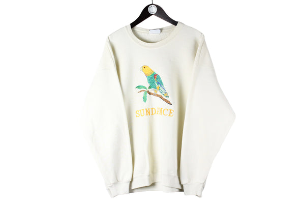 Vintage Lee Sweatshirt 2XLarge Parrot Sundance crewneck embroidery sport jumper 90s made in USA